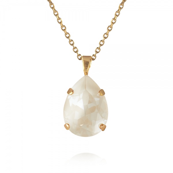 Caroline Svedbom Gold Mini Drop Necklace - Linen Ignite